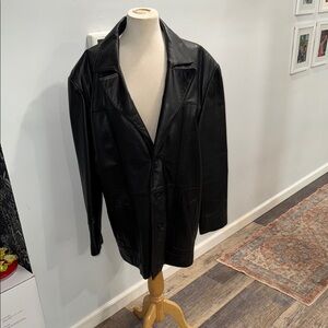 Men's Black Vintage Leather Jacket
